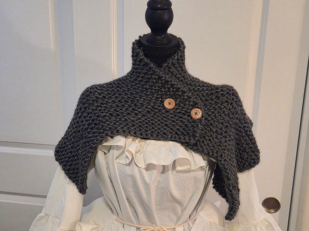 Hand-knit Capelet