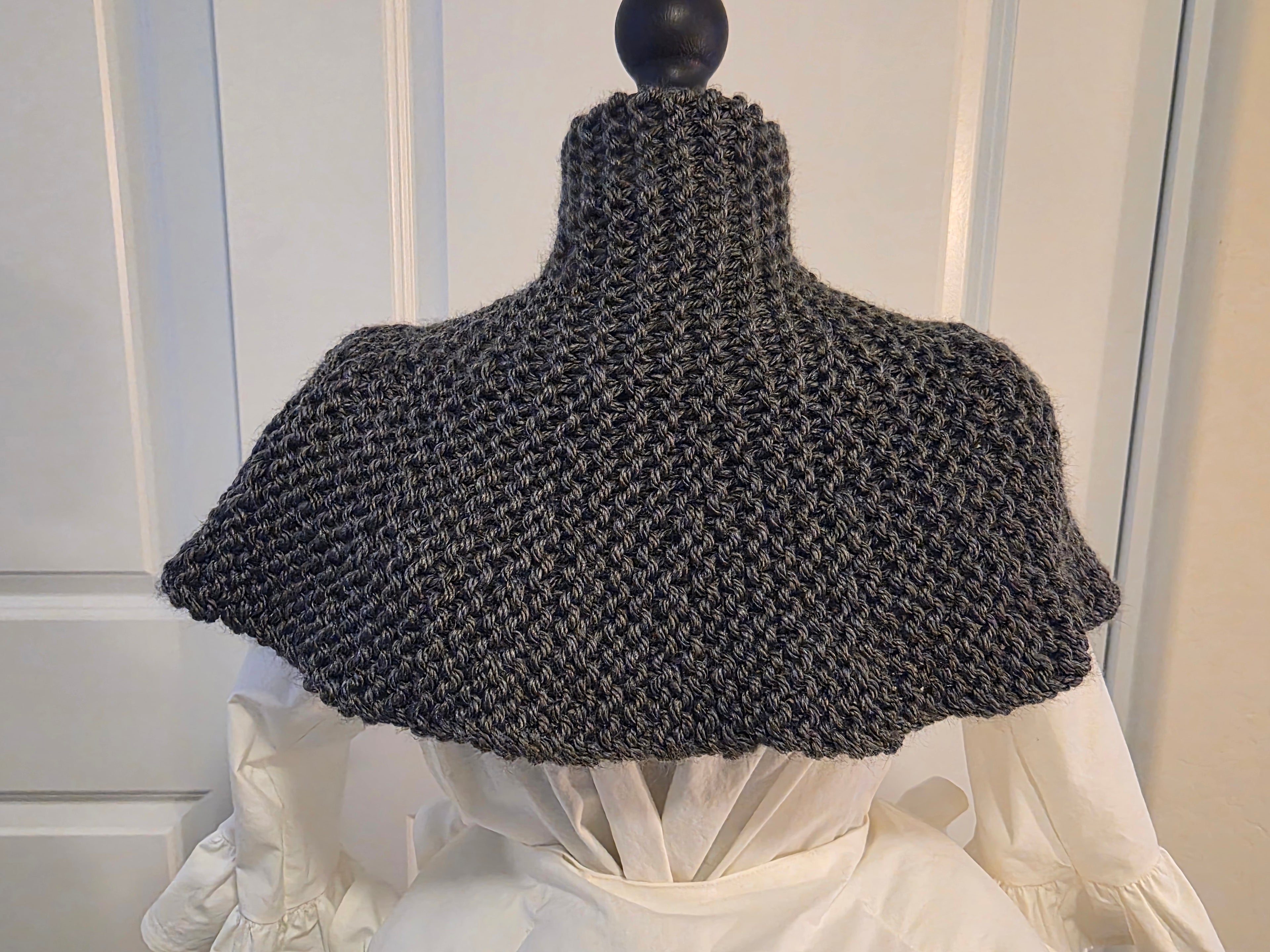 Hand-knit Capelet