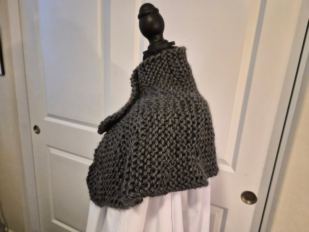 Hand-knit Capelet