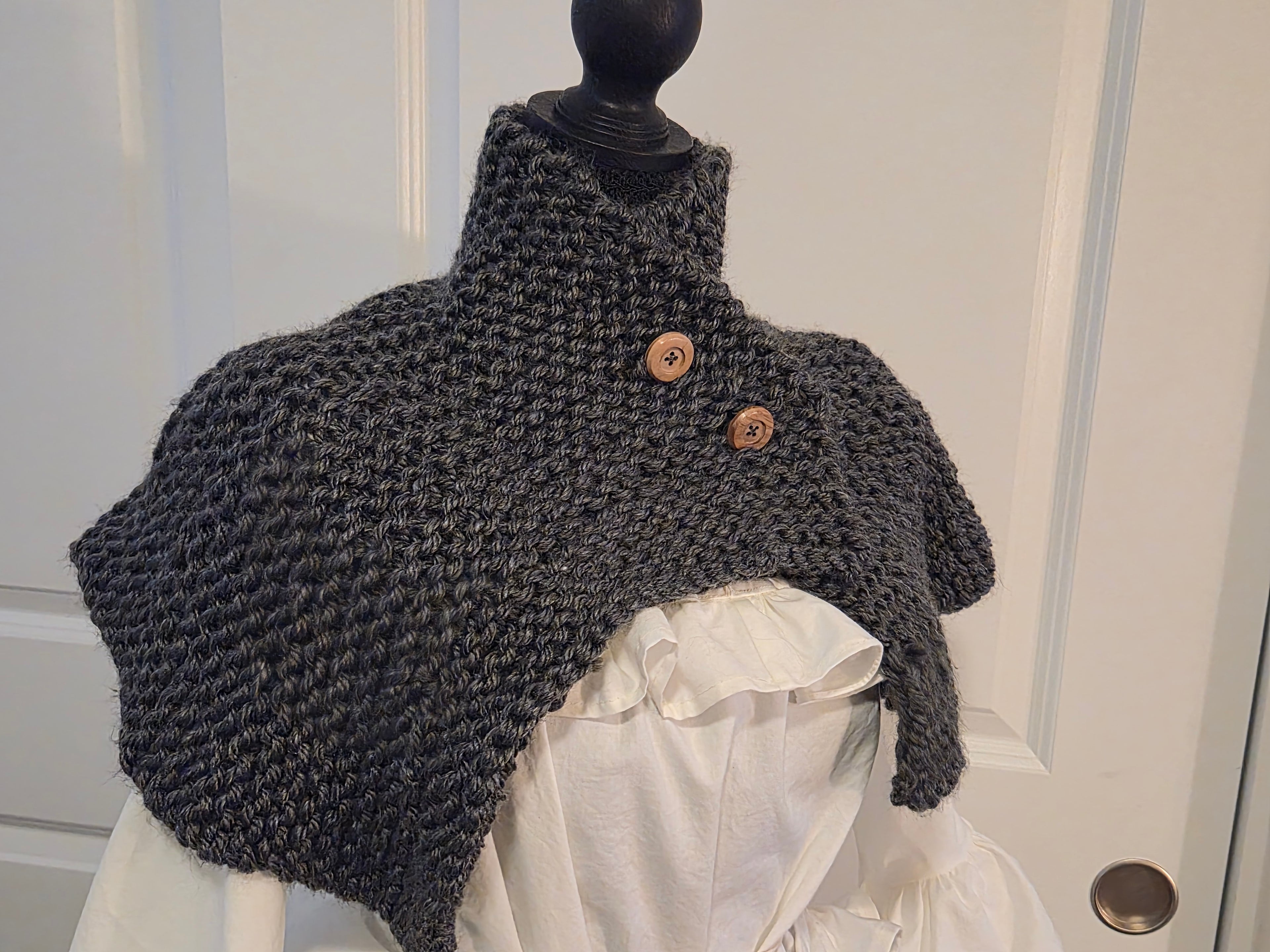 Hand-knit Capelet