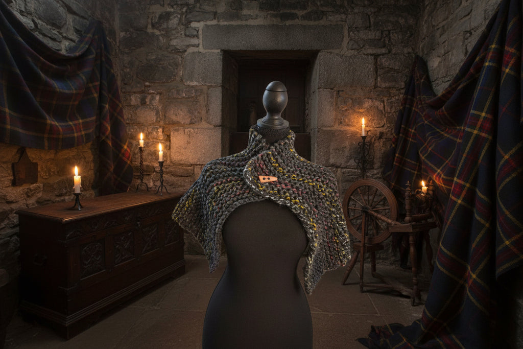 Hand-knit Capelet