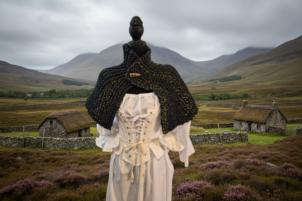 Hand-knit Capelet